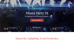 Desktop Screenshot of miamipartydj.com